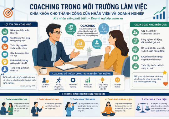 Coaching Trong Môi Trường Làm Việc: Chìa Khóa Cho Thành Công Của Nhân Viên Và Doanh Nghiệp